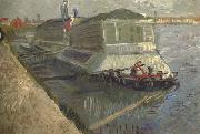 Vincent Van Gogh Bathing Float on the Seine at Asnieres (nn04) painting